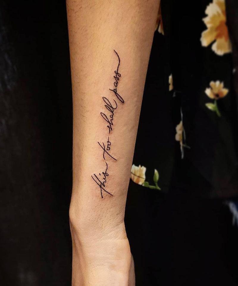 30 Pretty This Too Shall Pass Tattoos You Must Try