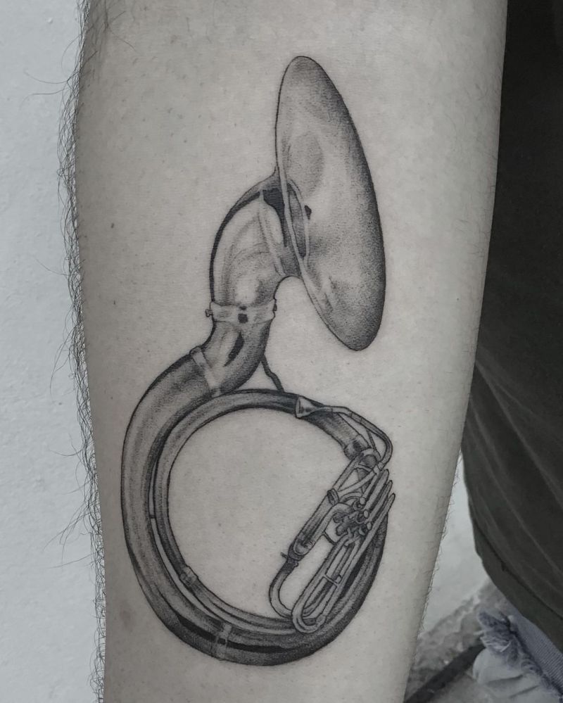 28 Pretty Tuba Tattoos You Can Copy