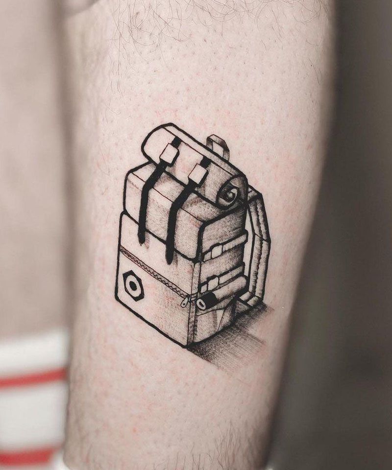 30 Unique Backpack Tattoos You Will Love