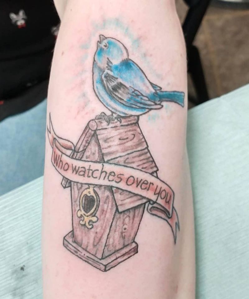 30 Unique Bird House Tattoos You Can Copy