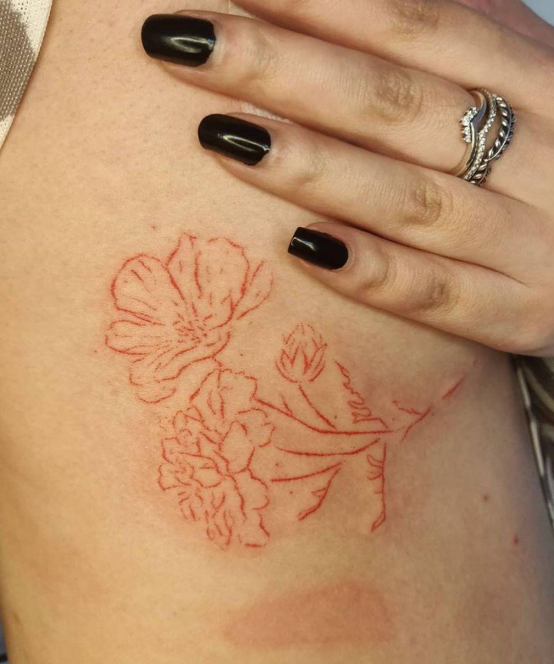 30 Pretty Cosmos Flower Tattoos For Your Inspiration