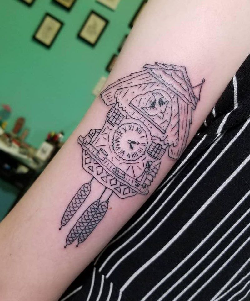 30 Pretty Cuckoo Clock Tattoos You Must Try