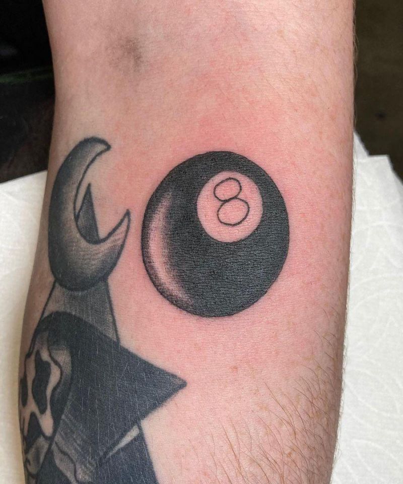 30 Pretty Eight Ball Tattoos You Must Try