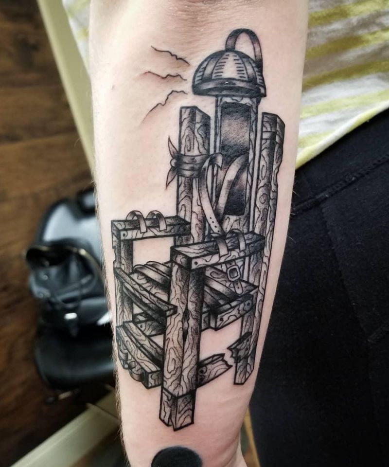 30 Unique Electric Chair Tattoos For Your Inspiration