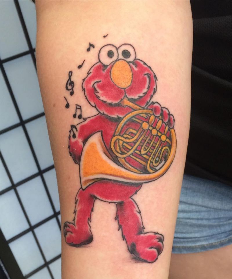 30 Pretty French Horn Tattoos You Can Copy