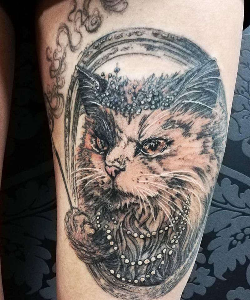 30 Cute Persian Cat Tattoos You Will Love