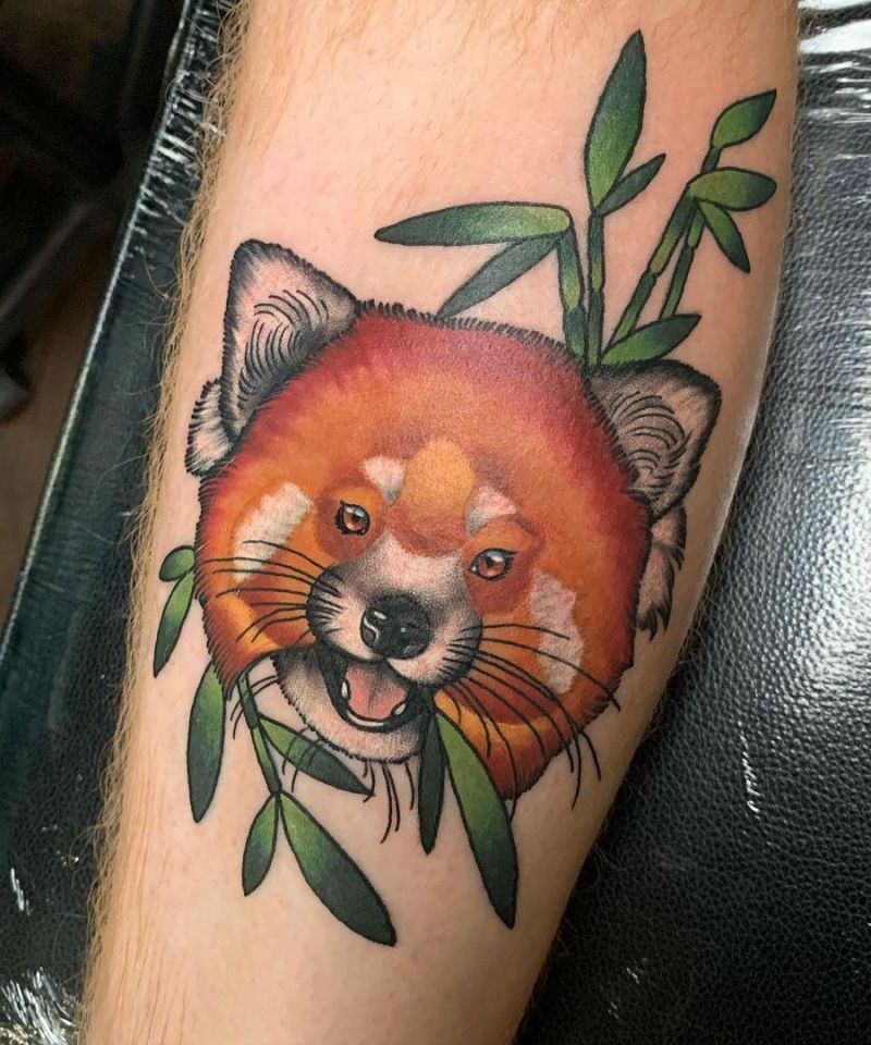 30 Cute Red Panda Tattoos You Must Love