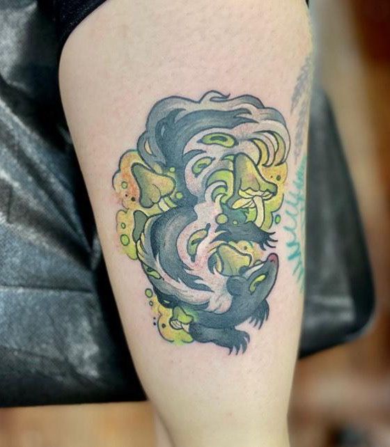 30 Cute Skunk Tattoos You Will Love