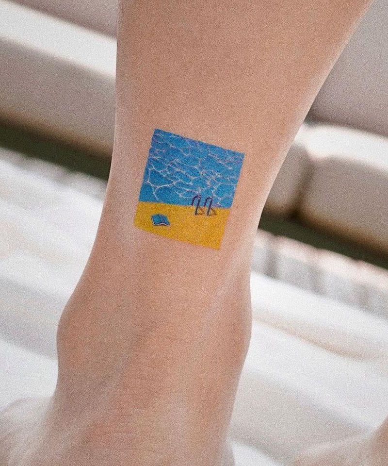 30 Pretty Swimming Pool Tattoos You Can Copy