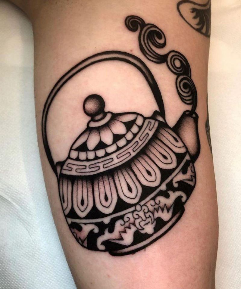 30 Pretty Teapot Tattoos For Your Inspiration