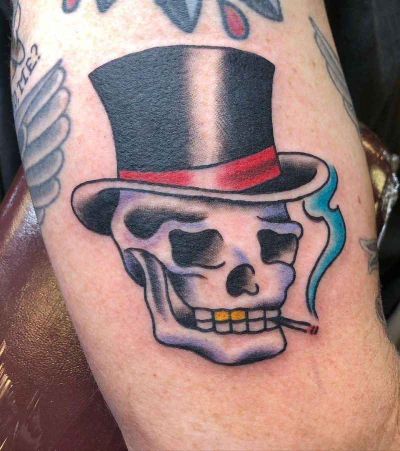 30 Unique Top Hat Tattoos You Must Try