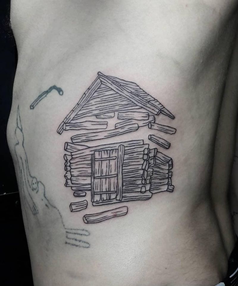 Unique Wooden House Tattoos You Can Copy