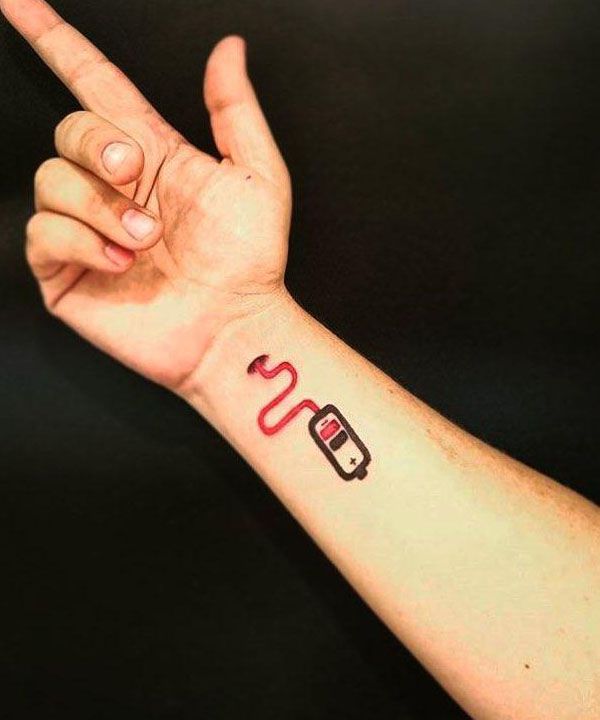 30 Unique Battery Tattoos You Must Love