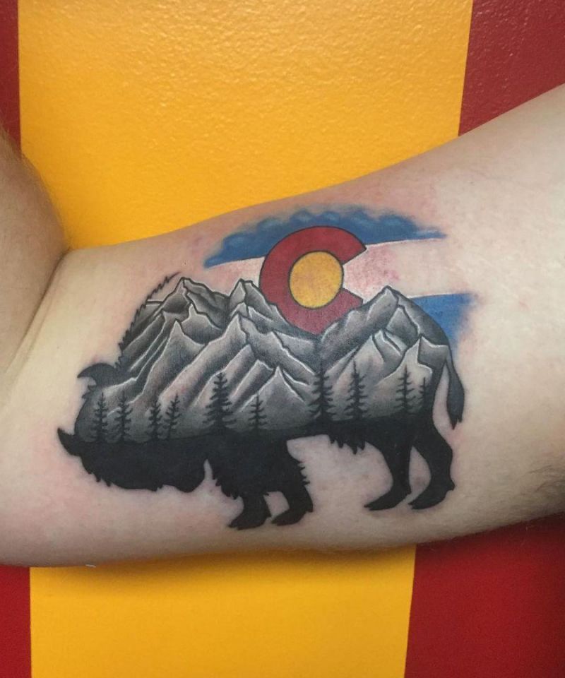 30 Pretty Colorado Flag Tattoos You Will Love