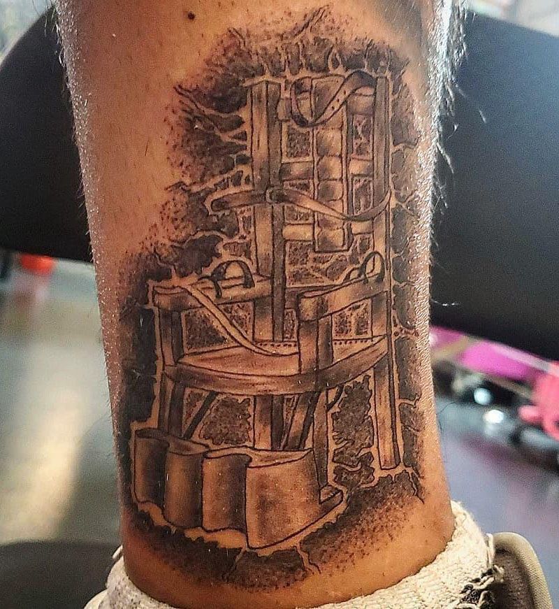 30 Unique Electric Chair Tattoos For Your Inspiration