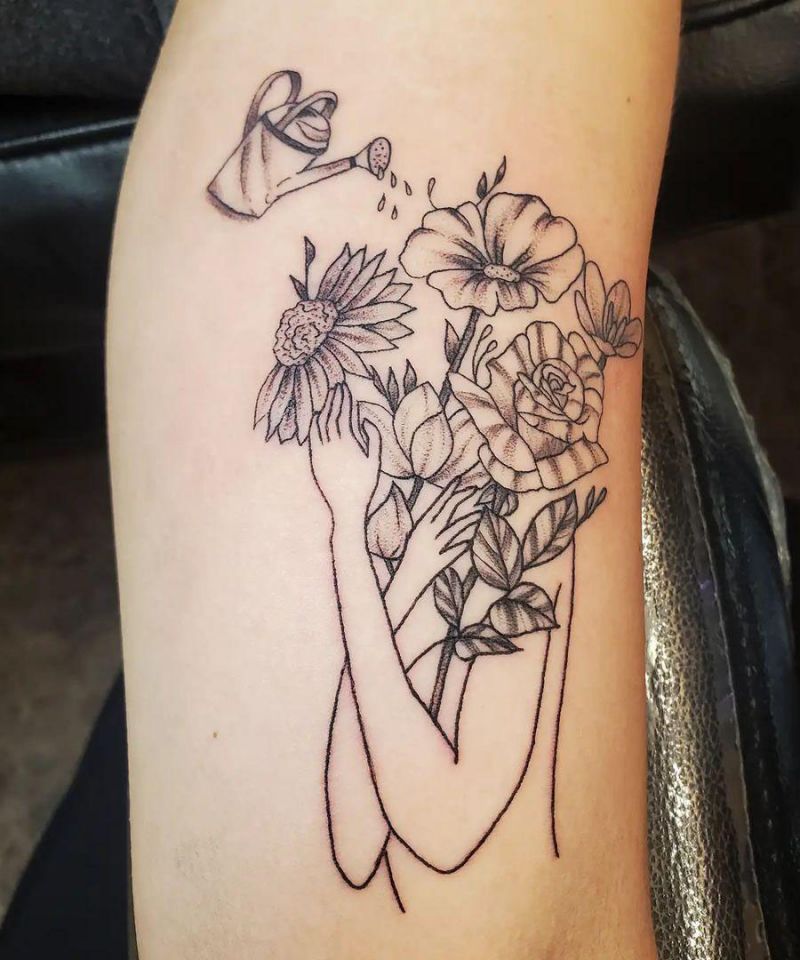 30 Pretty Flower Girl Tattoos You Can Copy