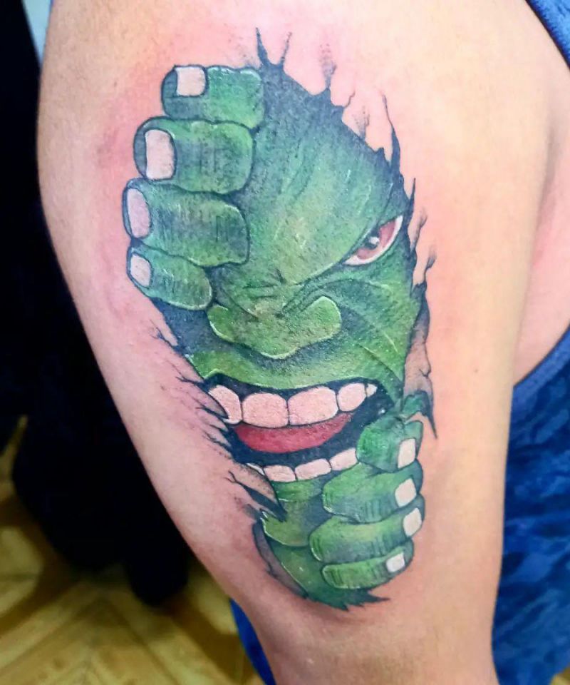 30 Unique Hulk Tattoos Give You Courage