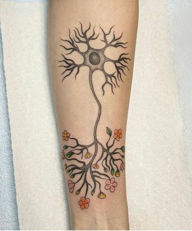 30 Unique Neuron Tattoos You Can Copy