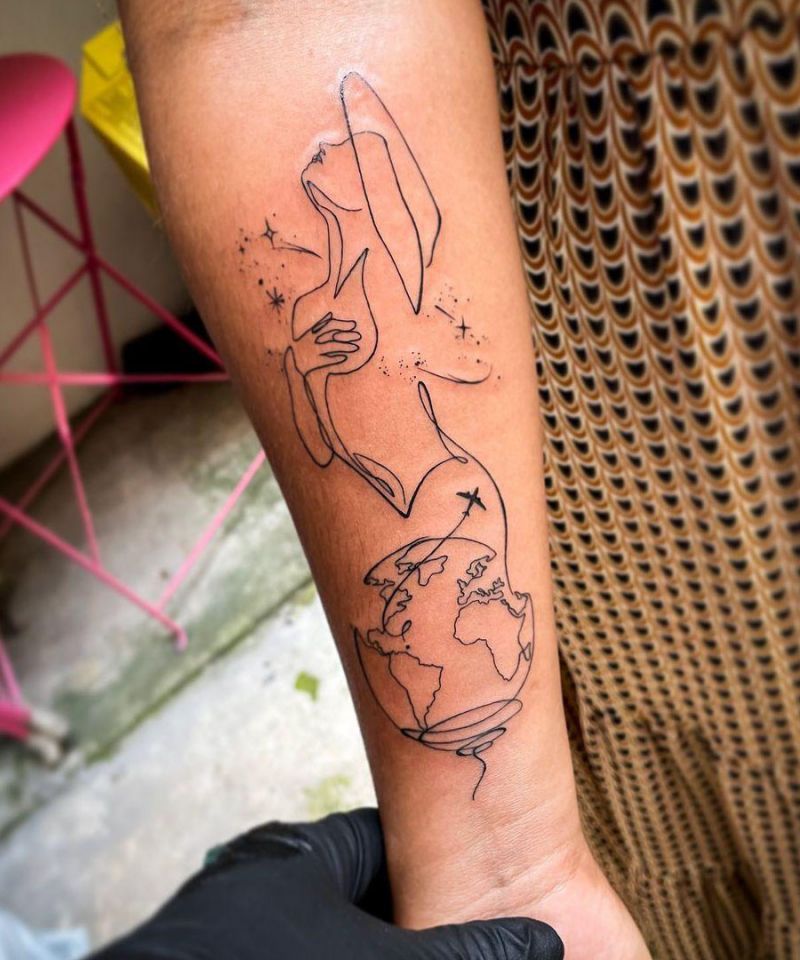 30 Pretty One Line Tattoos Make You Beautiful