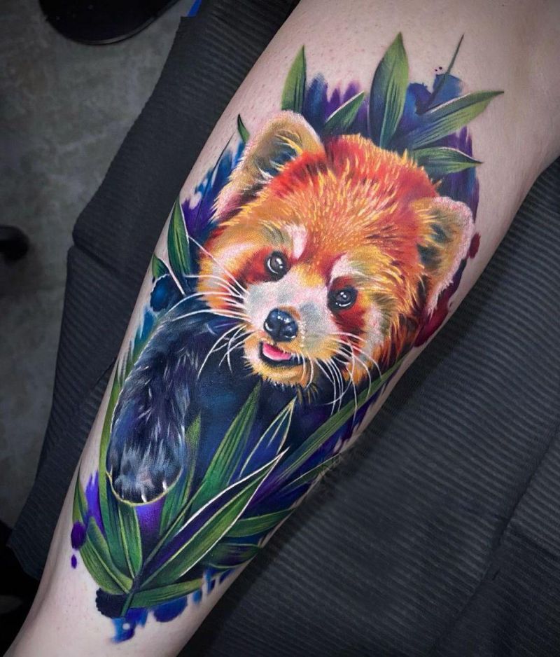 30 Cute Red Panda Tattoos You Must Love