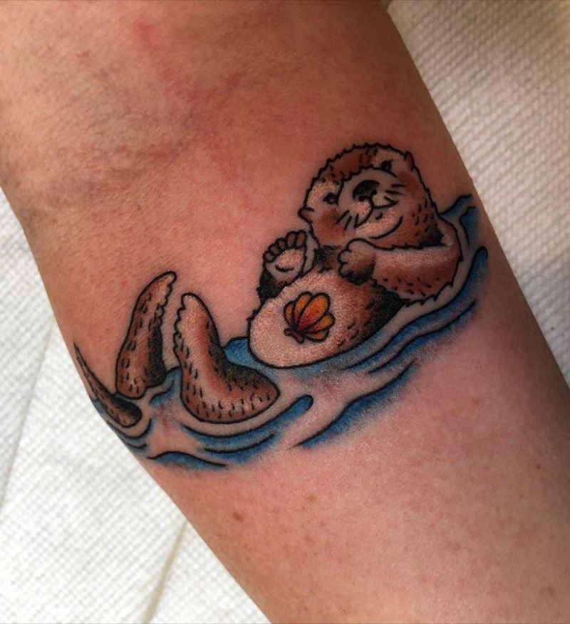 30 Cute Sea Otter Tattoos You Must Love