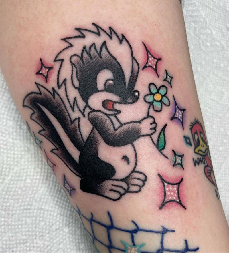 30 Cute Skunk Tattoos You Will Love