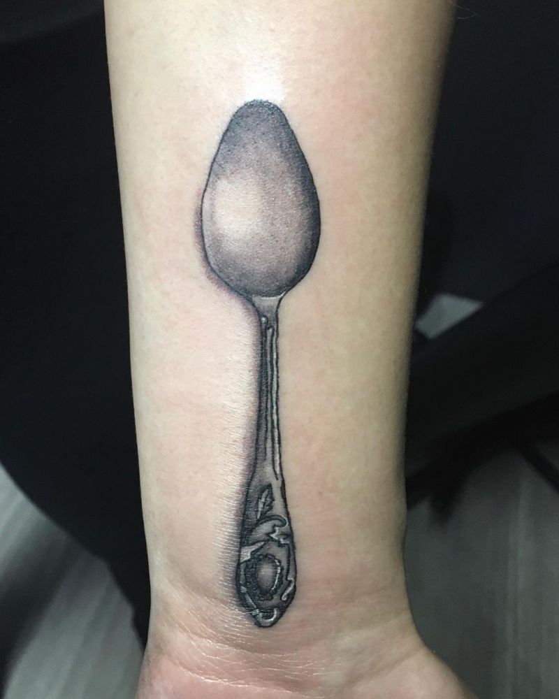 30 Pretty Spoon Tattoos For Your Inspiration