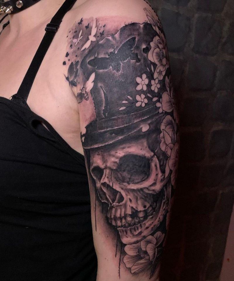 30 Unique Top Hat Tattoos You Must Try