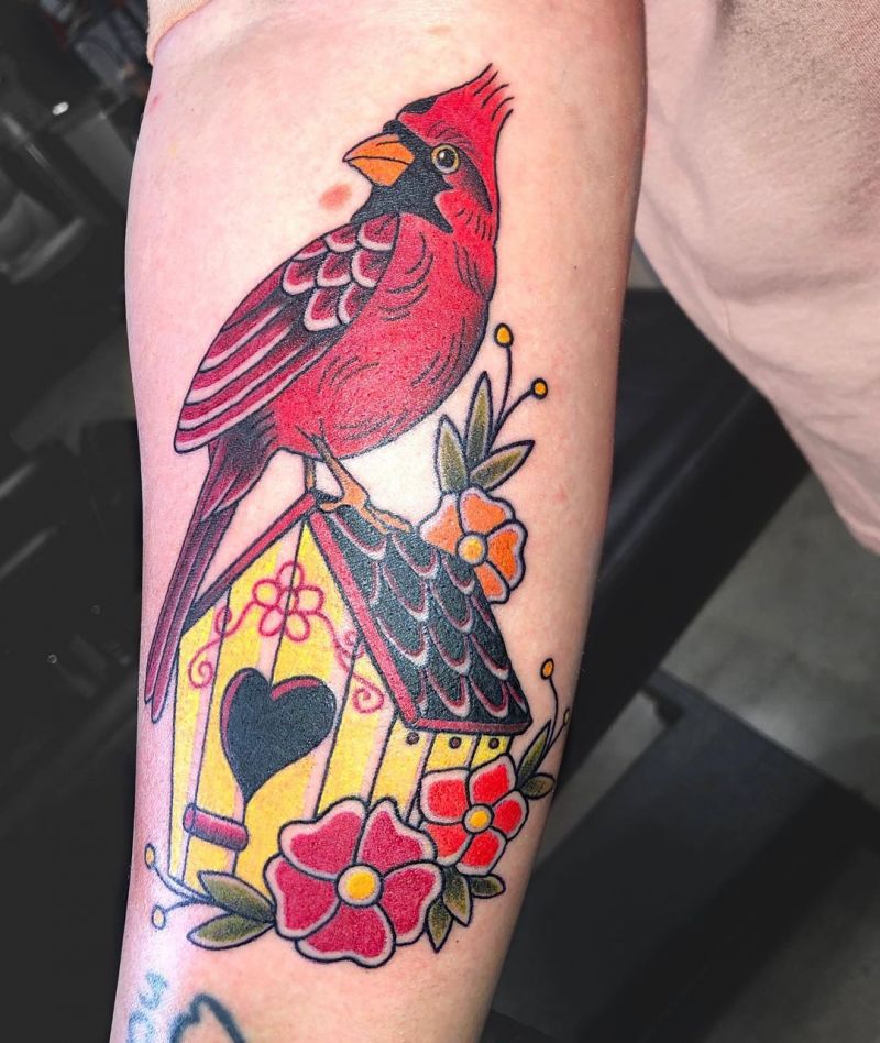 30 Unique Bird House Tattoos You Can Copy