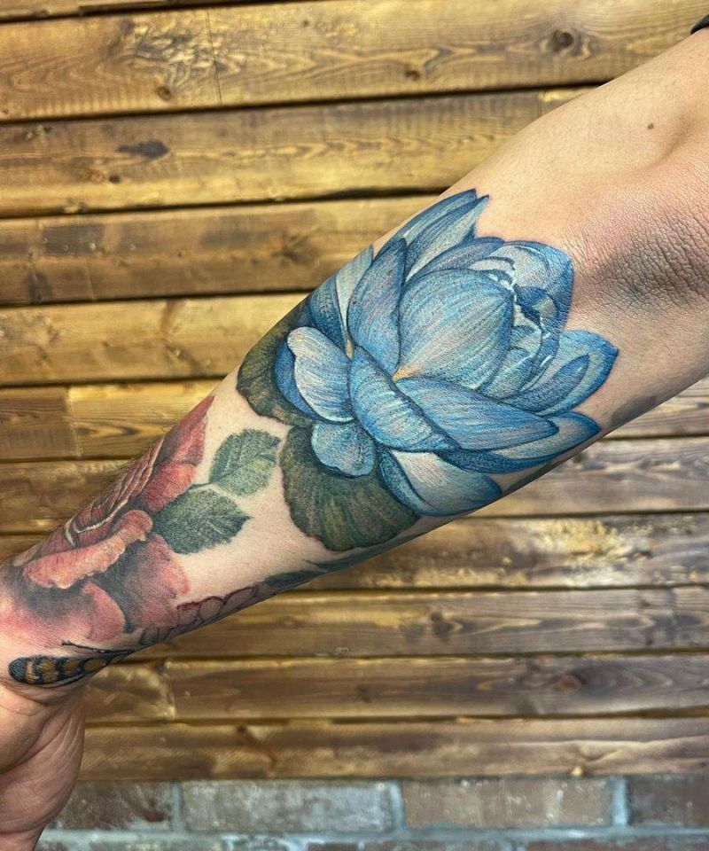 10+ Pretty Blue Lotus Tattoos Make You Beautiful