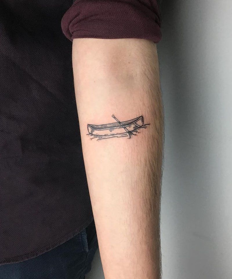 30 Unique Canoe Tattoos You Will Love