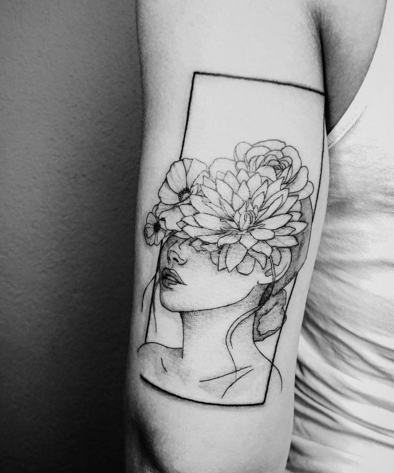 30 Pretty Flower Girl Tattoos You Can Copy