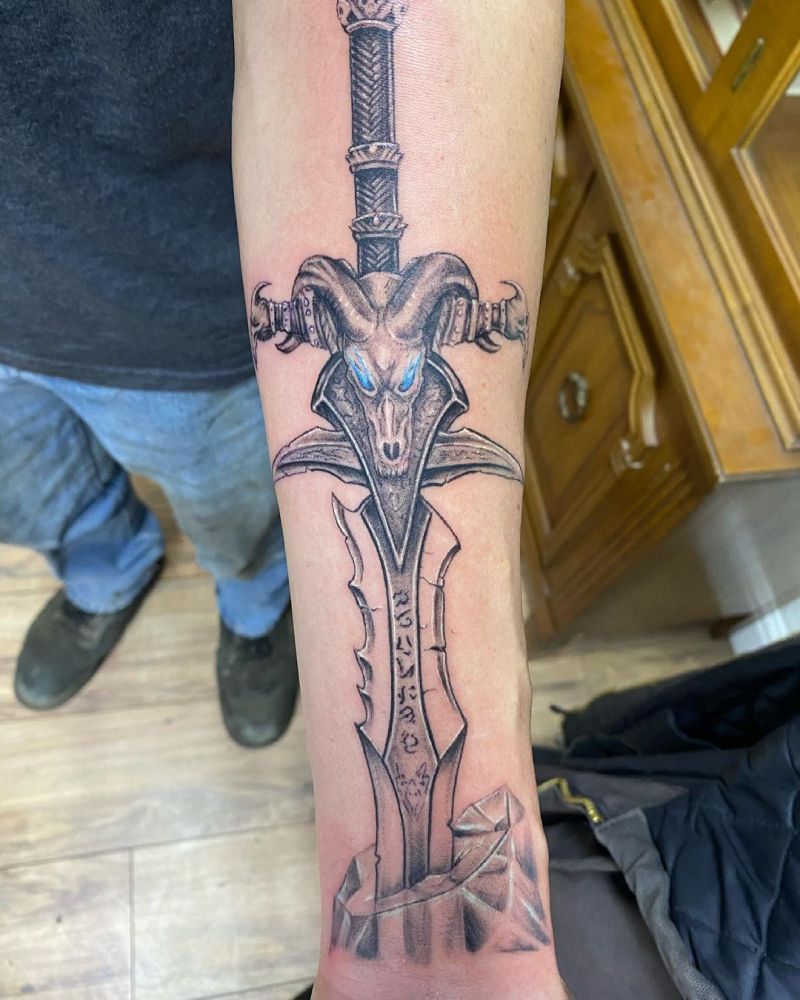 30 Pretty Frostmourne Tattoos to Inspire You