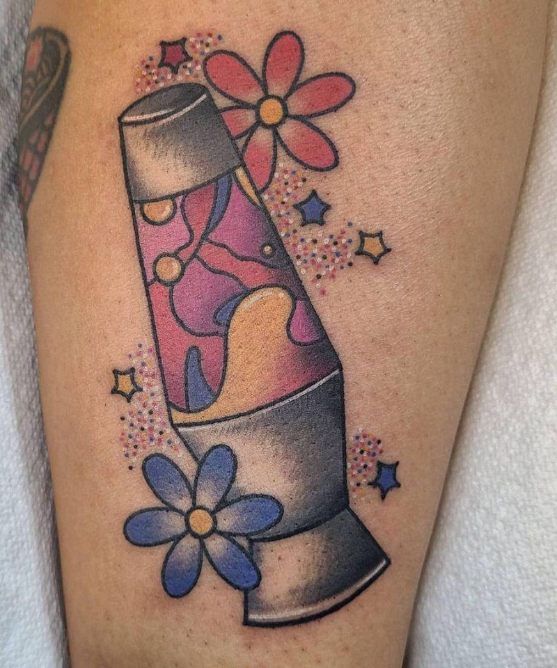 30 Pretty Lava Lamp Tattoos For Your Inspiration