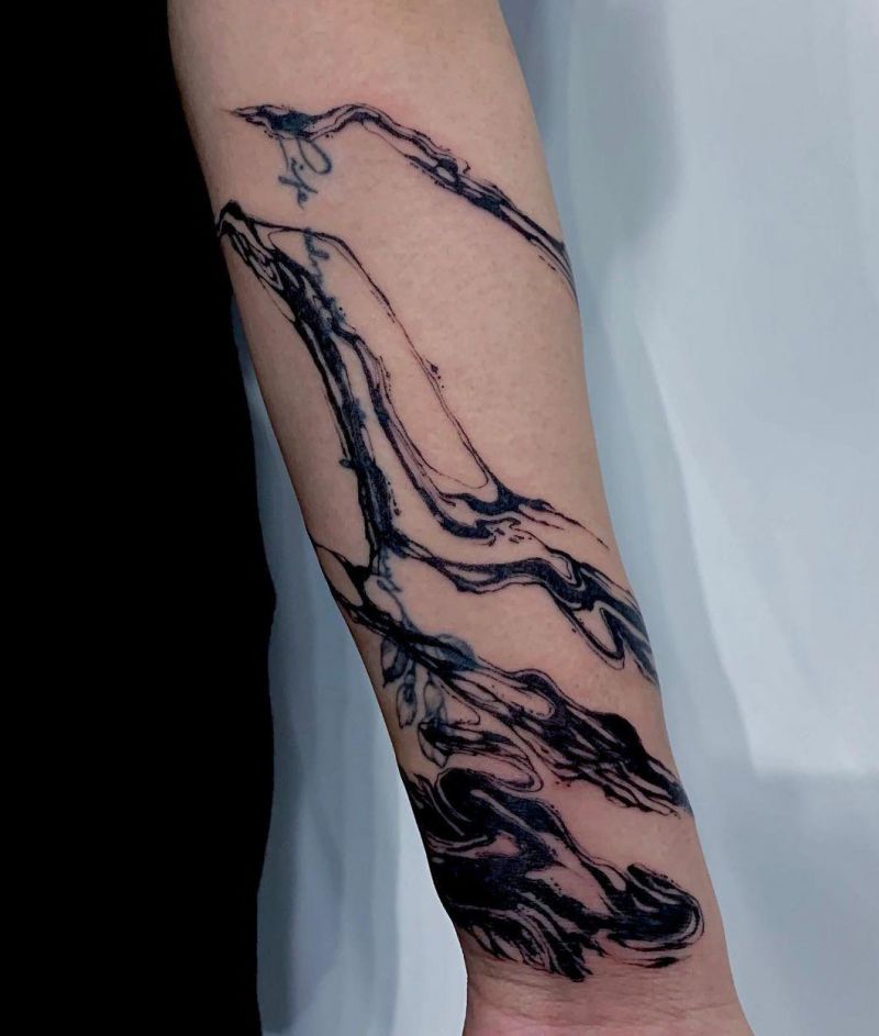 30 Pretty Marble Tattoos Improve Your Temperament