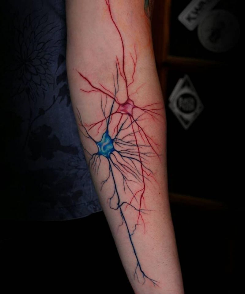 30 Unique Neuron Tattoos You Can Copy