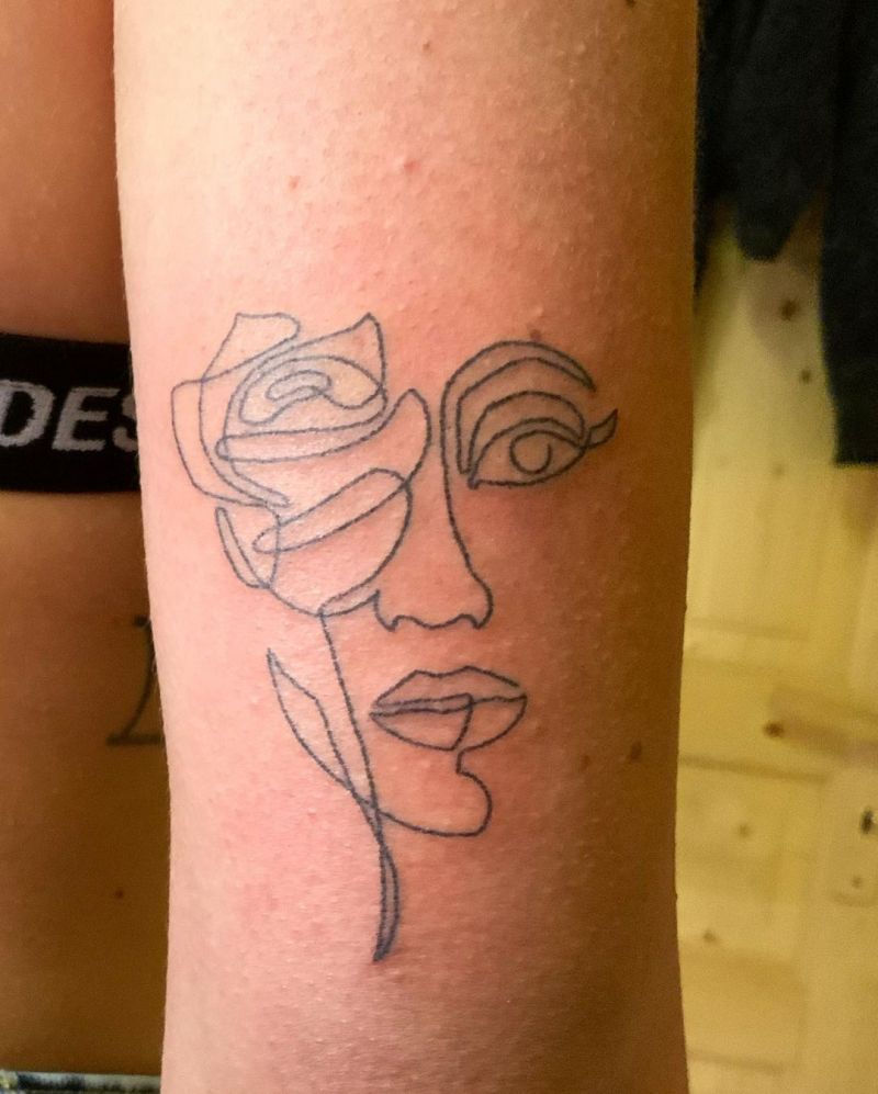 30 Pretty One Line Tattoos Make You Beautiful