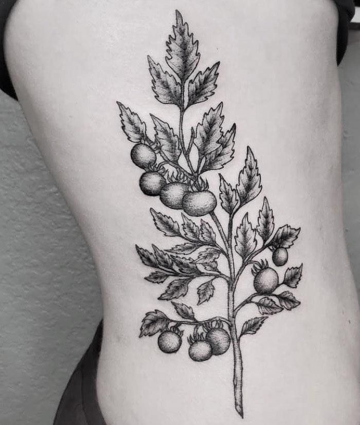 30 Pretty Tomato Tattoos to Inspire You