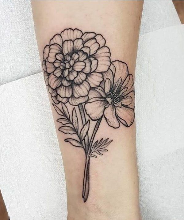 30 Pretty Cosmos Flower Tattoos For Your Inspiration