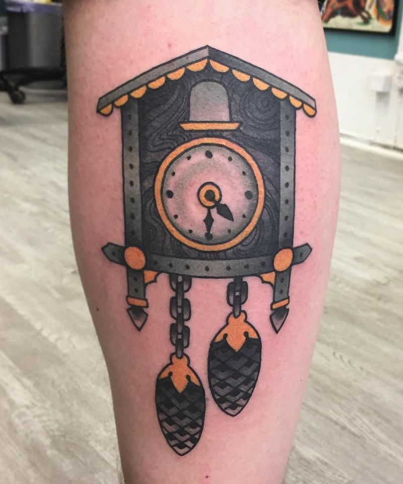 30 Pretty Cuckoo Clock Tattoos You Must Try