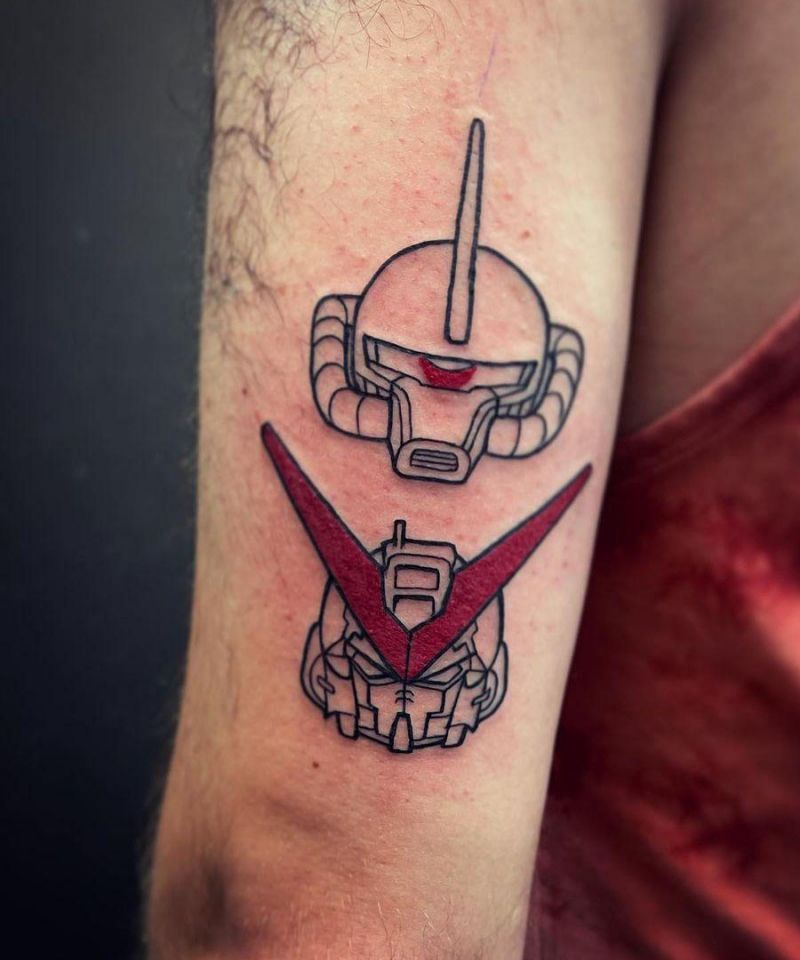 30 Exciting Gundam Tattoos for Your Inspiration