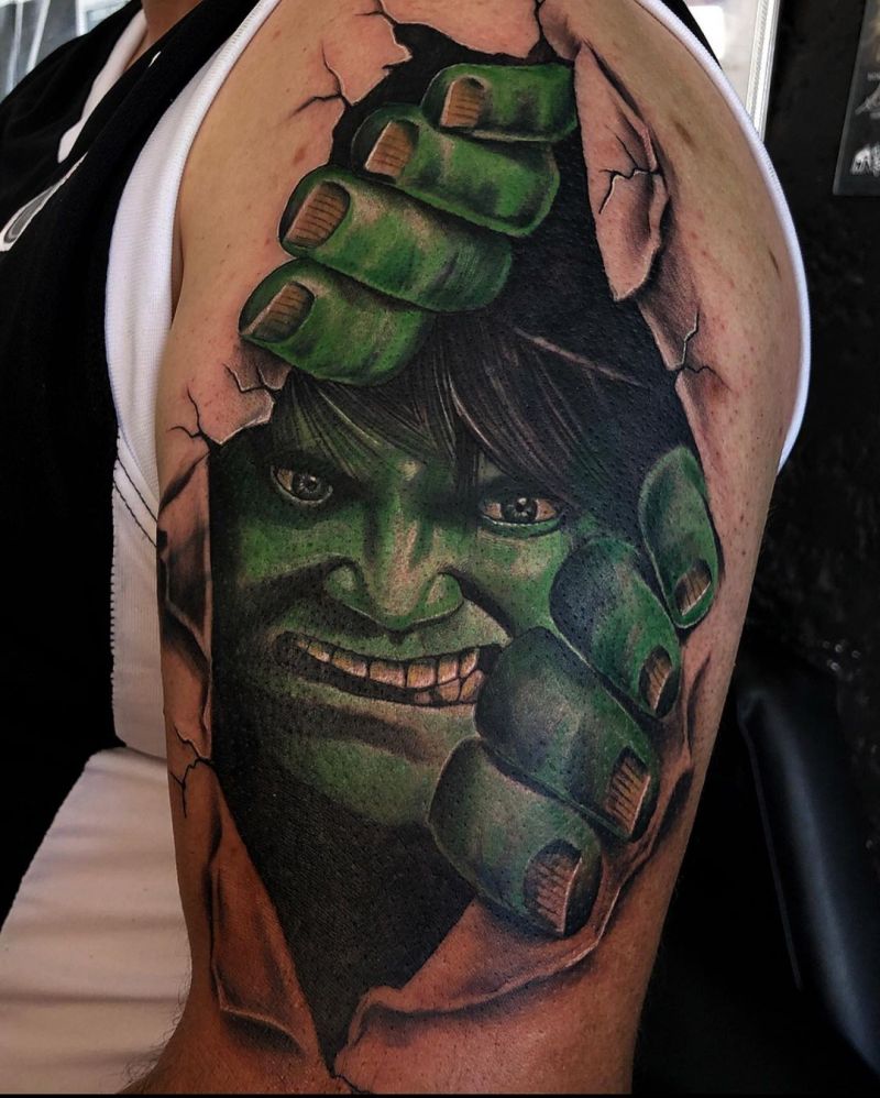 30 Unique Hulk Tattoos Give You Courage