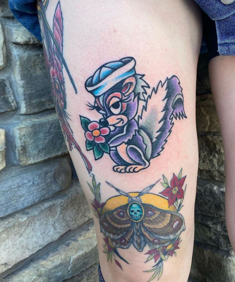 30 Cute Skunk Tattoos You Will Love