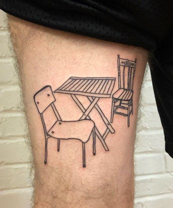 30 Unique Table Tattoos For Your Inspiration