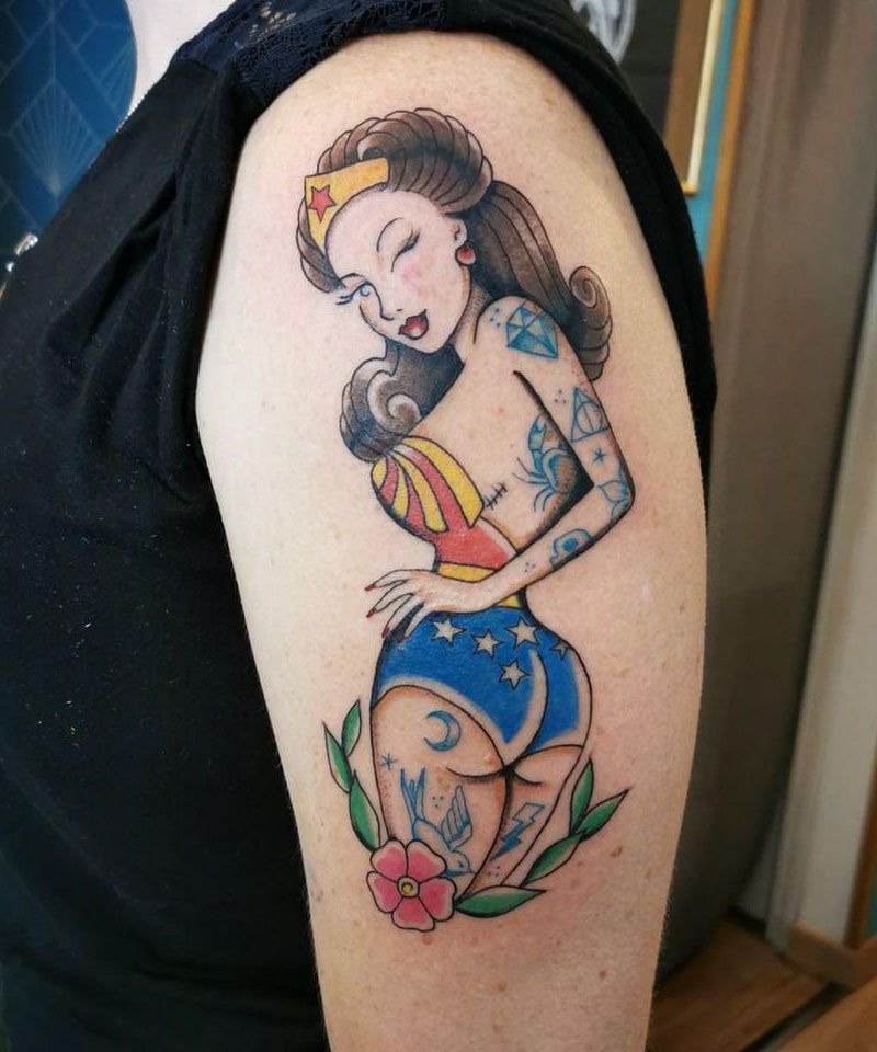 30 Pretty Wonder Woman Tattoos For Your Inspiration