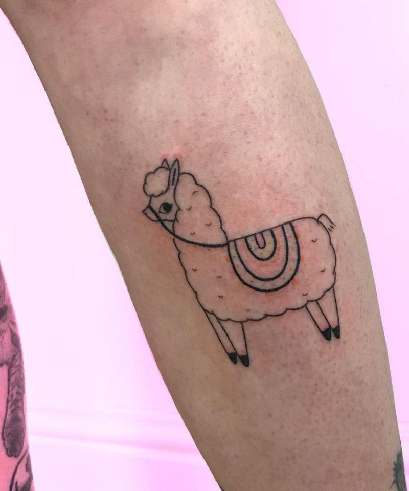 30 Cute Alpaca Tattoos You Must Try
