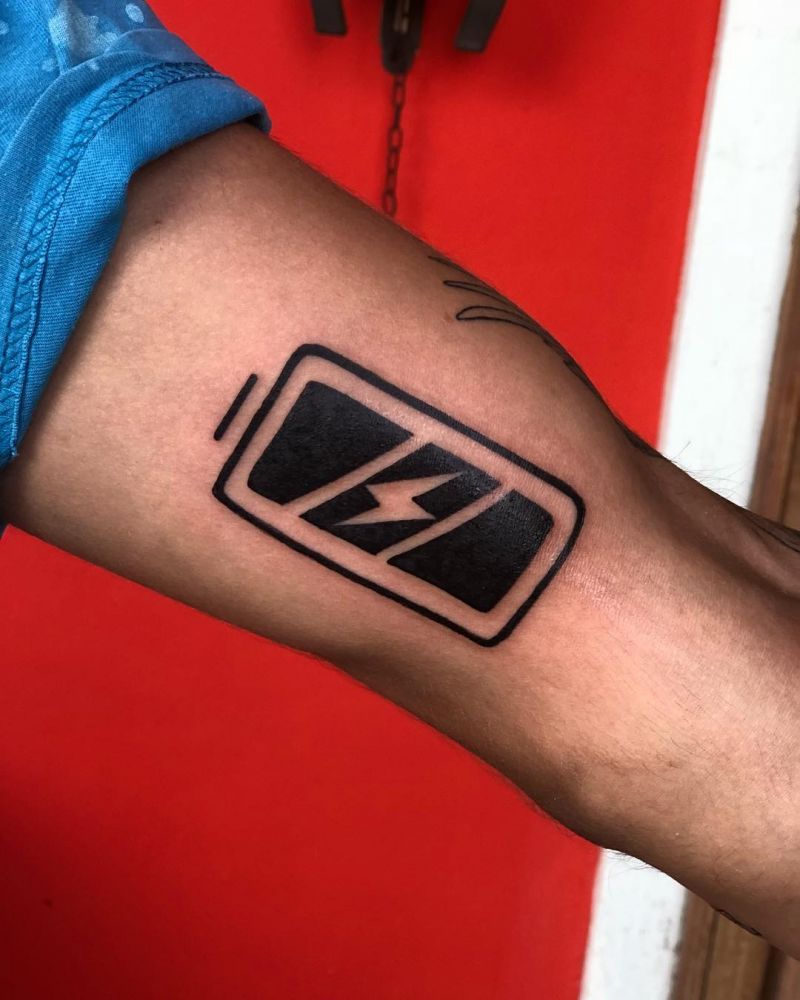 30 Unique Battery Tattoos You Must Love
