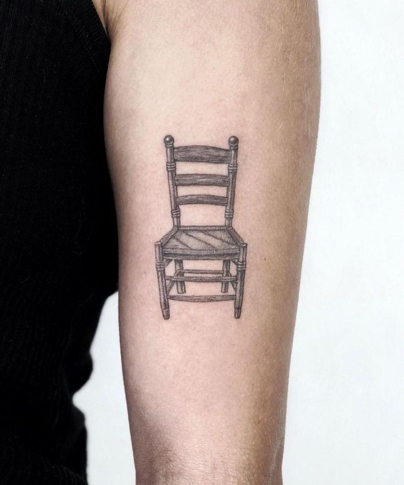 30 Unique Chair Tattoos You Must Love