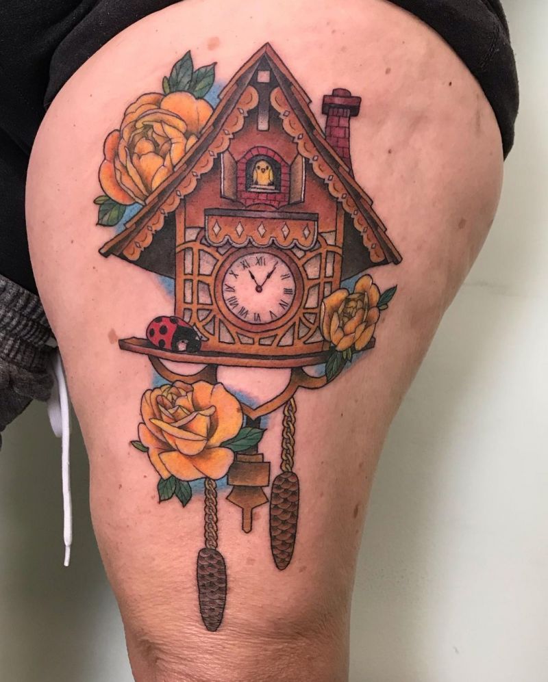 30 Pretty Cuckoo Clock Tattoos You Must Try