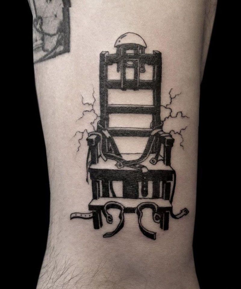 30 Unique Electric Chair Tattoos For Your Inspiration